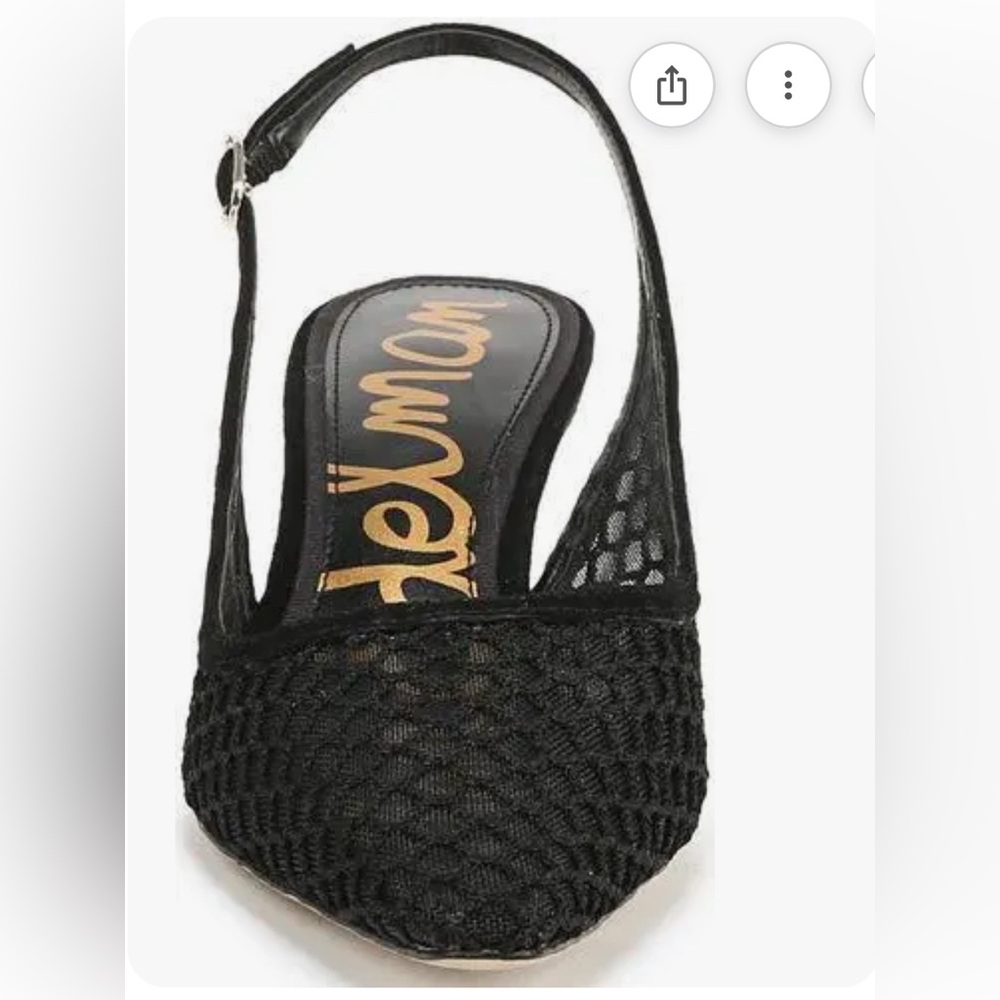 Sam Edelman Bianka Sling in Black Net - Picture 6 of 11
